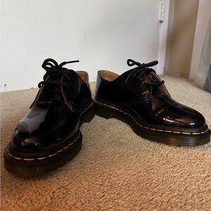 Dr. Martens Black Oxfords with Air-Cushioned Sole